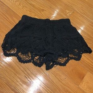 Black Lace Shorts